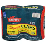 Snow's Chopped Clams 6-Pack