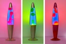 3 lifestyle images of Urban Shop Lava Lamps