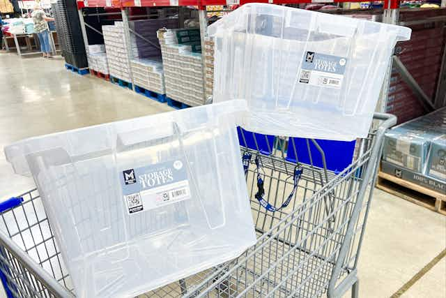 Get 2 Member's Mark Heavy-Duty Storage Totes for $16.98 at Sam's Club card image