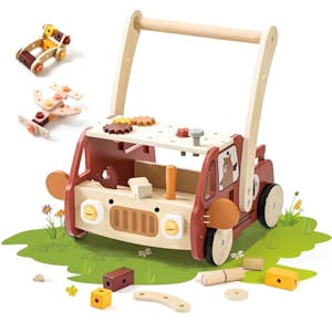 Wooden Baby Walker Activity Center