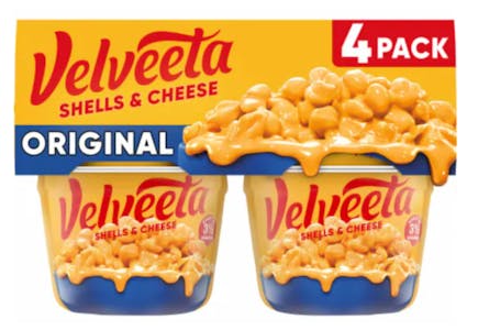 Velveeta Shells & Cheese Cups 4-Pack