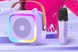 Kids' Karaoke Machine, Just $7.99 on Amazon (Reg. $26.99) card image