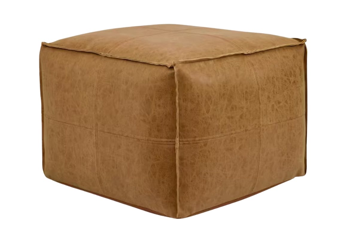 Leather Ottoman