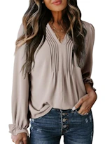 Dokotoo Women's V-Neck Blouse