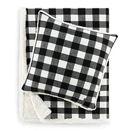 Eddie Bauer Sherpa Throw + Pillow Set