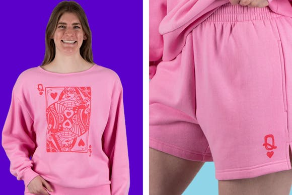 State of Mine Valentine Sweatshirt or Shorts, as Low as $12.98 at Sam's Club