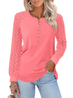 Women's Lace Long Sleeve Top