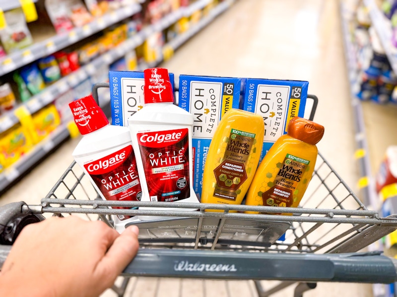 walgreens shopping haul colgate garnier complete home1