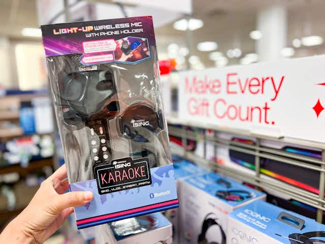 Bluetooth Karaoke Microphone, $13.49 at JCPenney (Reg. $34) card image
