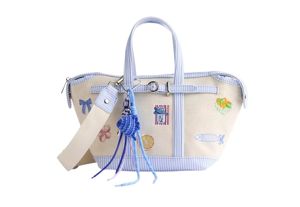Madden Girl Embroidered Canvas Tote