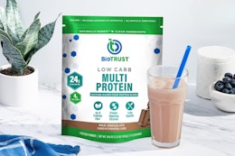 Free BioTrust Low-Carb Protein Powder Bag (Just Pay $6.95 Shipping)  card image