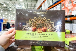 Bouchard 41-Count Dubai Chocolate, Just $17.99 at Costco card image