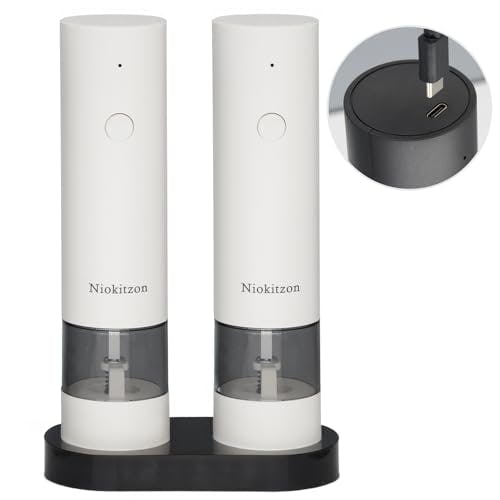 Electric Salt and Pepper Grinder Set