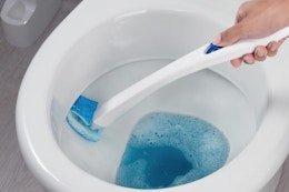 a scotch-brite toilet scrubber