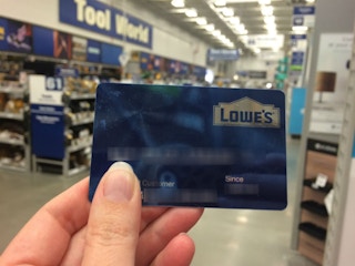 Spend over $250 on your Lowe's card and get 0% interest for 6 months.