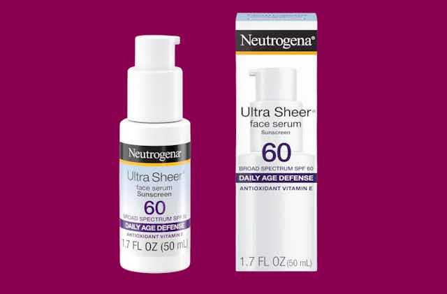Neutrogena Face Serum Sunscreen, as Low as $11.46 on Amazon card image