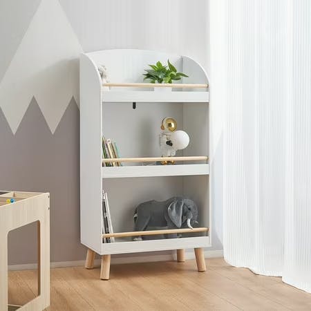 Kids' Wooden 3-Tier Bookcase