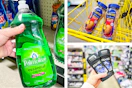 dollar general palmolive, axe, planters 3-photo collage