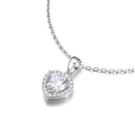 Moissanite Heart Necklace