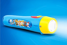 Lifestyle image of the Paw Patrol kids' Energizer flash light