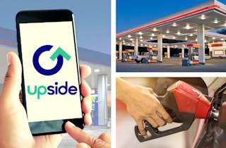 collage for the upside gas app