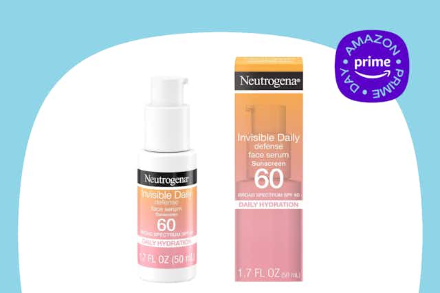 Neutrogena Invisible Daily Face Sunscreen, as Low as $7.52 for Prime Day card image