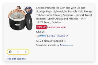 Lifepro Portable Ice Bath Tub