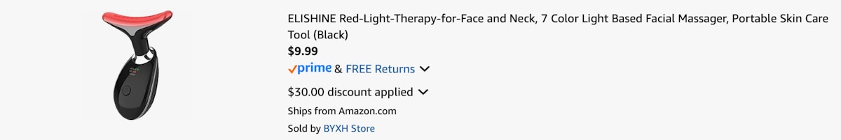Amazon Light Therapy Facial Massager 2025 2