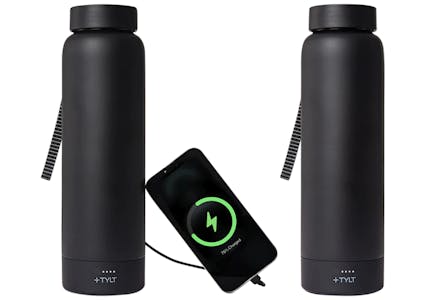 Tylt Charging Water Bottle Set