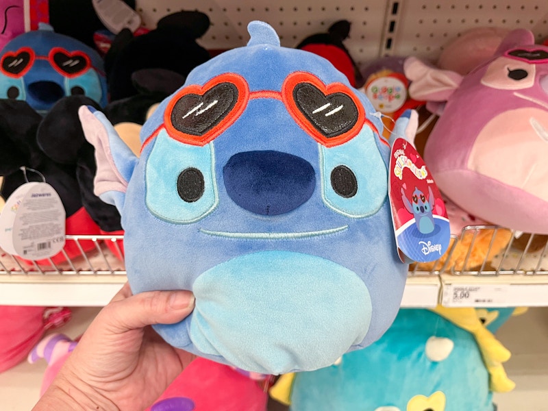 A Disney Stitch Squishmallow for Valentine's Day at Target