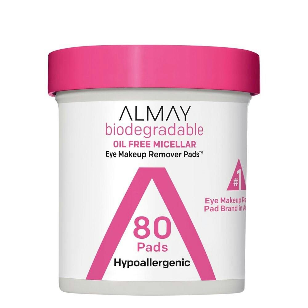 2 Almay Eye Makeup Remover Pad Jars