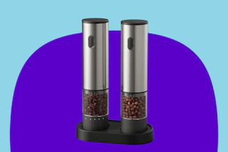 Electric Salt and Pepper Grinder Set