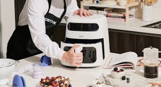 crux air fryer on counter