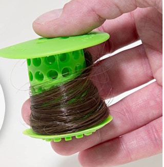 green drain hair catcher