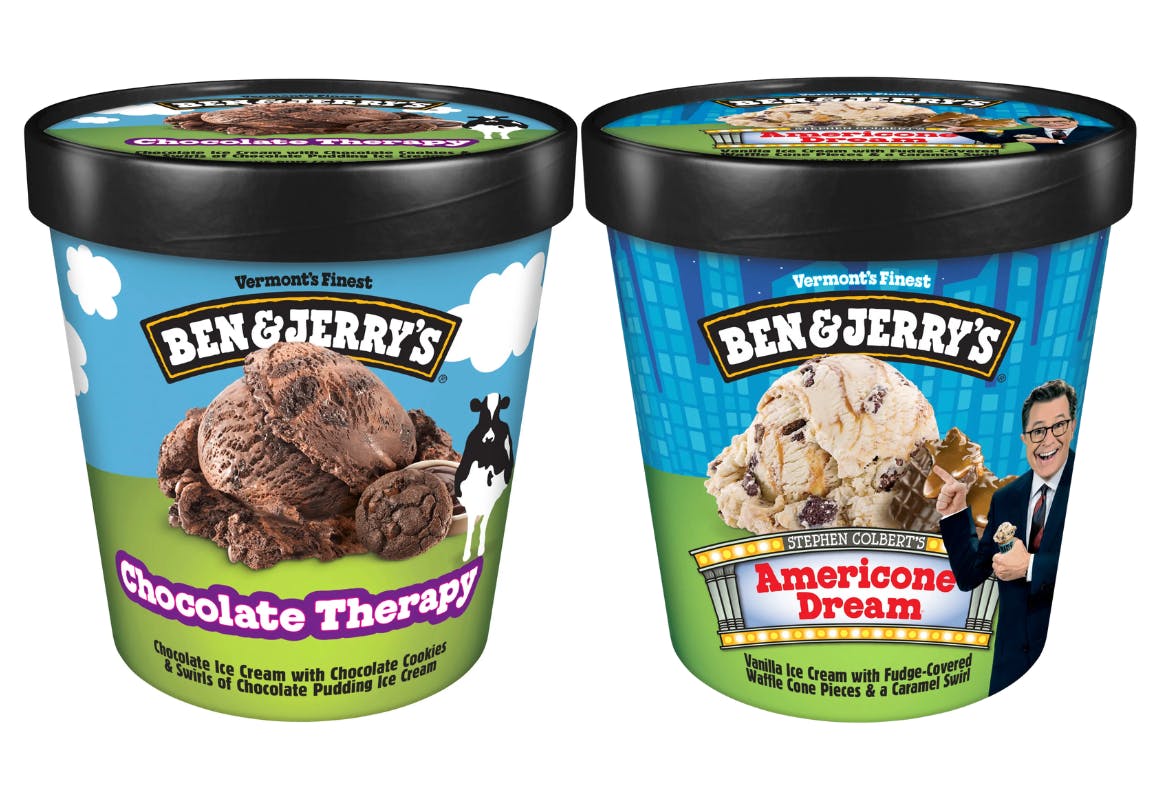 2 Ben & Jerry's Ice Creams