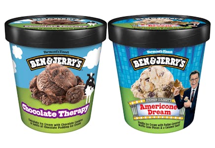 2 Ben & Jerry's Ice Creams