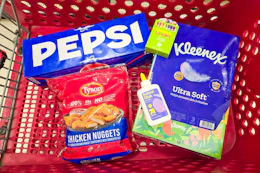 target matchup groceries in shopping cart