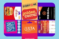 gift cards in a collage