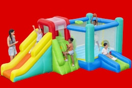 bestway bounce house stock collage