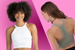 The No Boundaries High Neck Cami Top in the colors white & sage