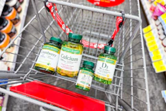 nature's bounty vitamins in a cart