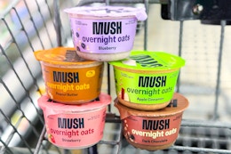 mush overnight oats in shopping cart