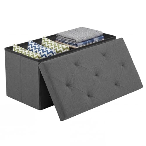Foldable Storage Ottoman Bench
