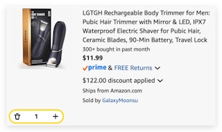body hair trimmer