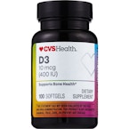2 CVS Health Vitamin D3 Bottles