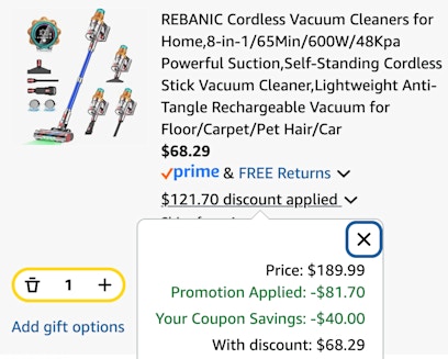 Rebanic vac cart
