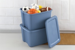 Walmart Sterilite 18gal storage bins