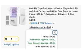 Fruit Fly Trap cart