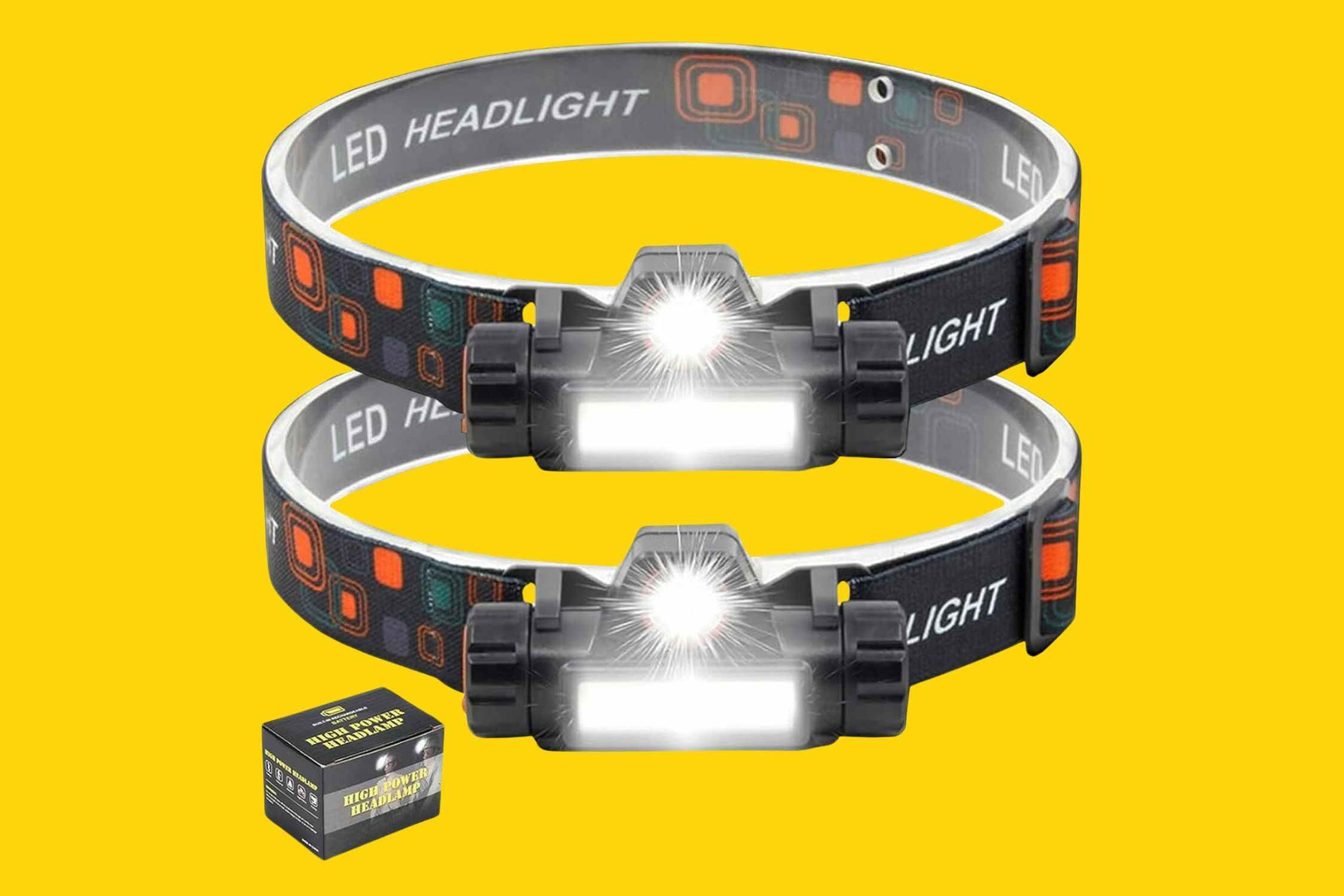 Rechargeable Headlamps 2-Pack, Only $7.99 on Amazon