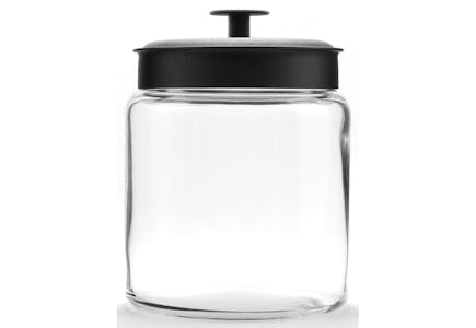Anchor Hocking Glass Jar with Metal Lid